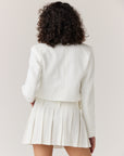 Bouclé Cropped Blazer