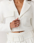 Bouclé Cropped Blazer