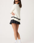 Fuzzy Striped Cardigan