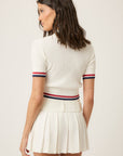 Belted Pleated Skirt