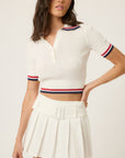Belted Pleated Skirt