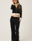 Velour Track Pants
