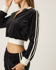 Velour Track Jacket