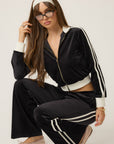 Velour Track Pants