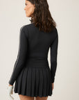 Long Sleeve Zip Front Bodysuit
