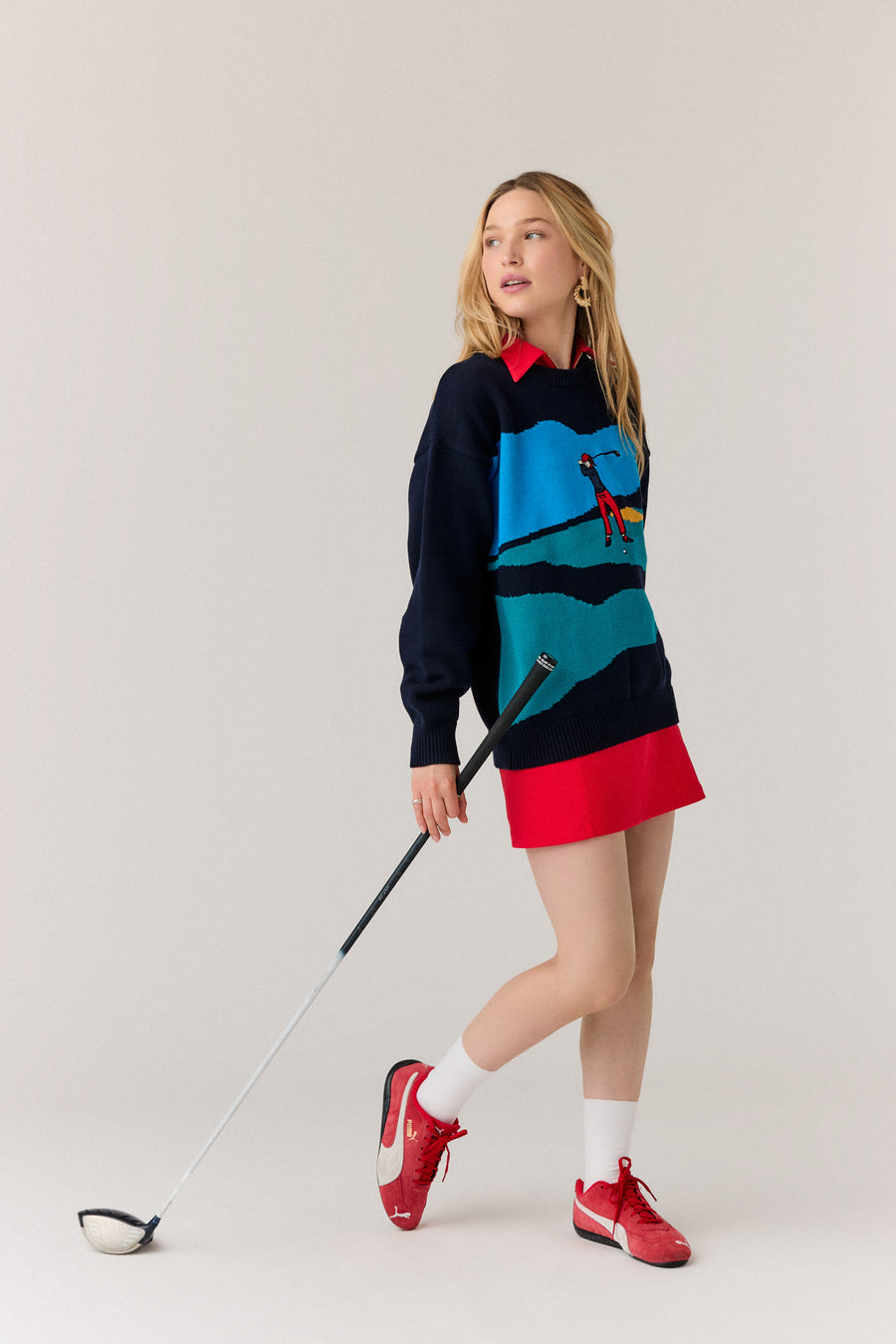 Golf Scene Sweater