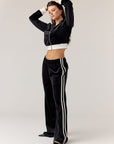 Velour Track Pants