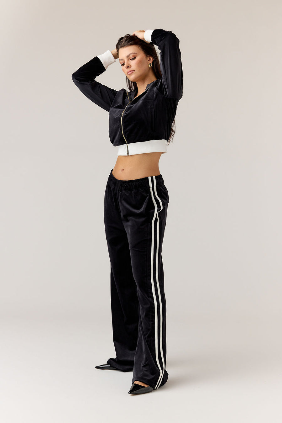 Velour Track Pants