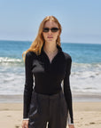 Quarter Zip Knit Sweater