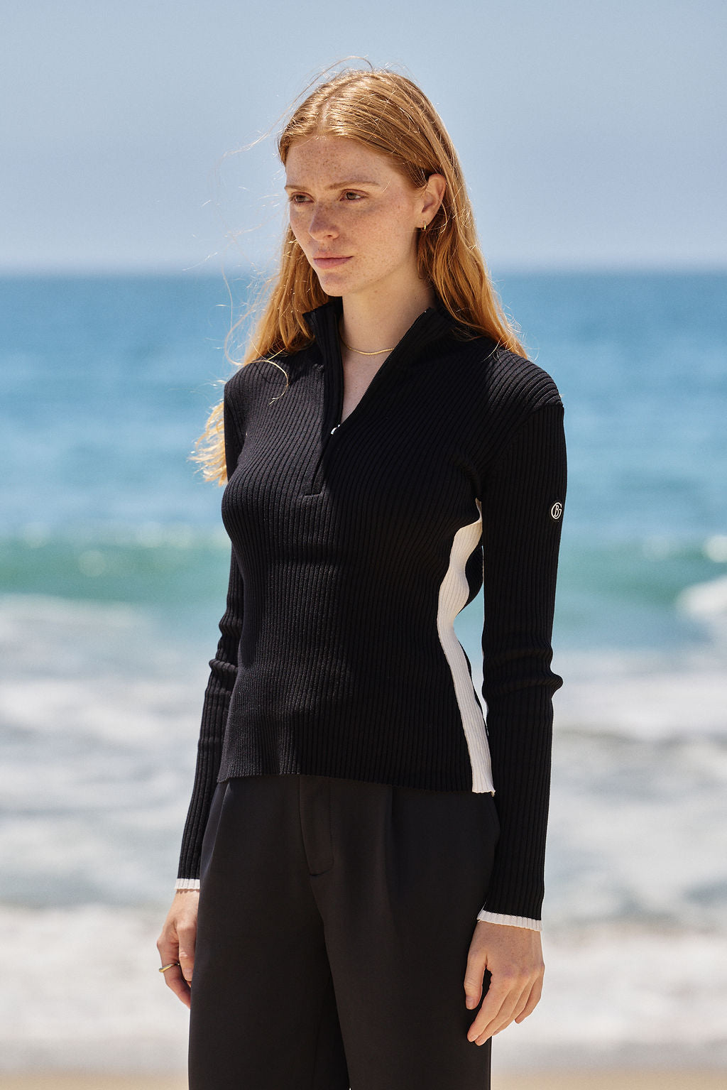 Quarter Zip Knit Sweater