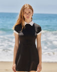 Contrast Collar Dress
